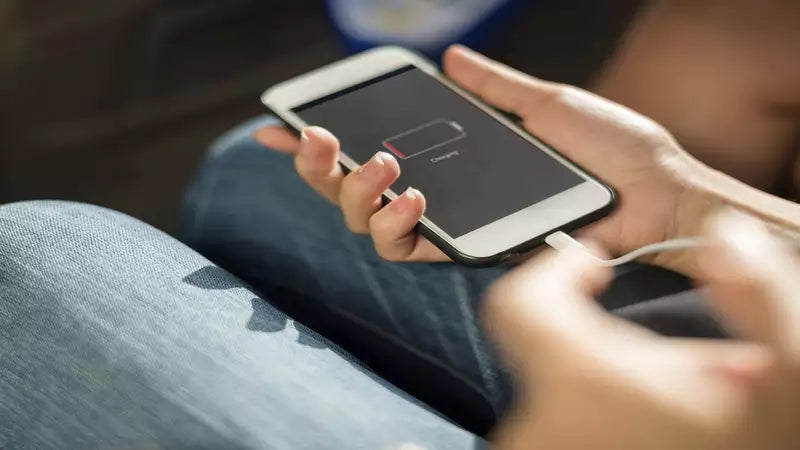 Person holding phone